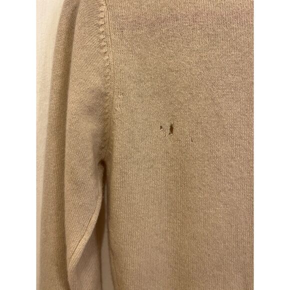 Prairie New York Beige Button Up Pocket Bow Cardigan Sweater  Women's Size Large - Picture 9 of 9